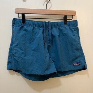 Patagonia Barely Baggies Teal Athletic Shorts